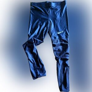 Nike Vtg Track/Running Tights w/Mesh & Ankle Zip